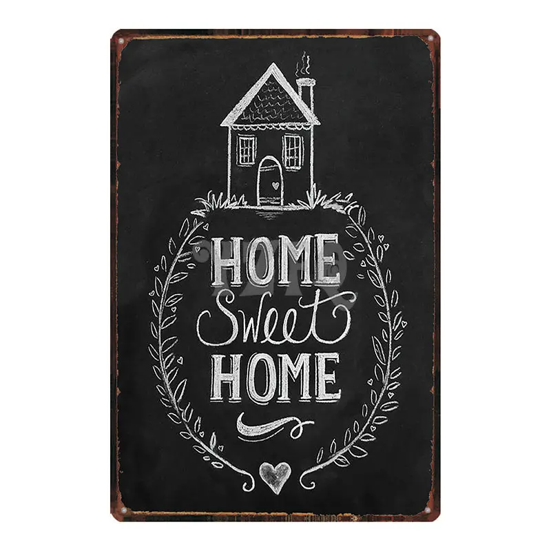 Домашняя Милая домашняя декоративная доска винтажная табличка настенное