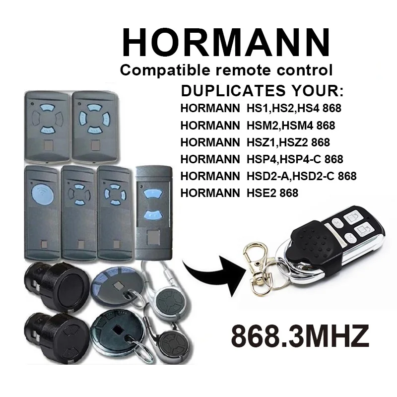 HORMANN HS1 HS2 HS4 868 МГц копирующий пульт дистанционного Управление HORMAN HSM4 HSM2