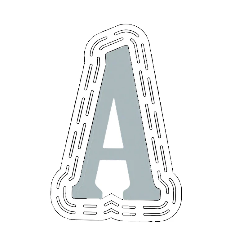 A to Z Single Alphabets Metal Cutting Dies With Plastic Stencils For DIY Scrapbooking Decoration Embossing Die Cuts 2019 New | Дом и сад