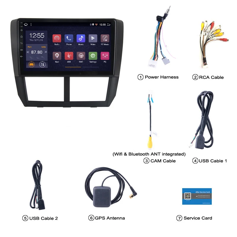 2G RAM 32G ROM Android 8.1 Car DVD Multimedia Player GPS for Subaru Forester 2008-2012 radio stereo navigation | Автомобили и