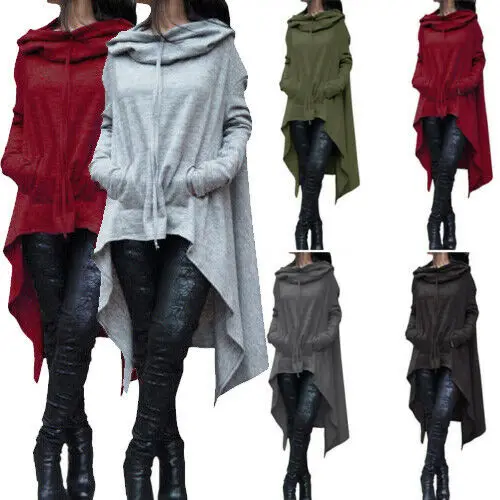 Женское Повседневное платье с длинным рукавом и капюшоном | Женская одежда