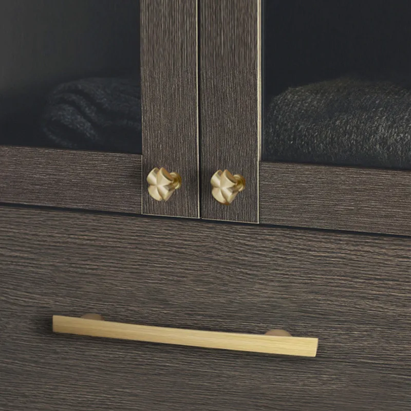 KK &amp FING скандинавский роскошный медный матовый шкаф дверные ручки для ящиков