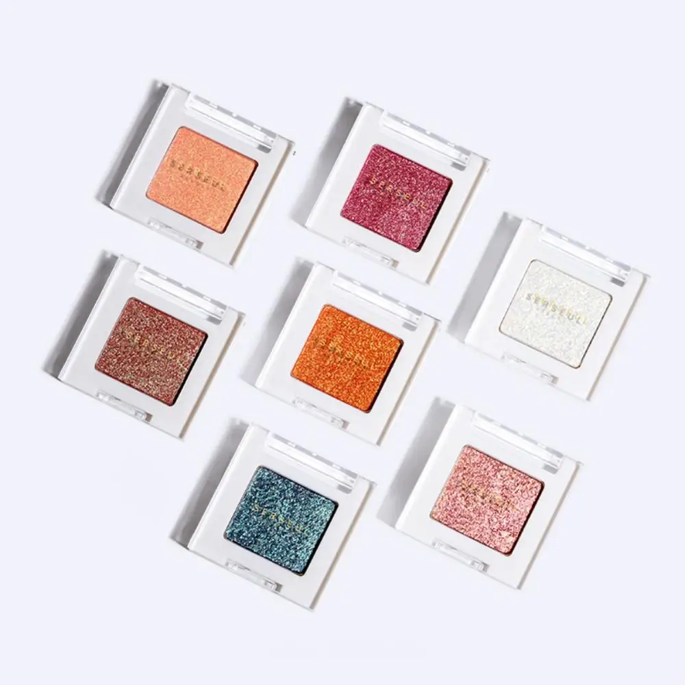 Градиентное мерцание одноцветные тени для век блестящий порошок водостойкая