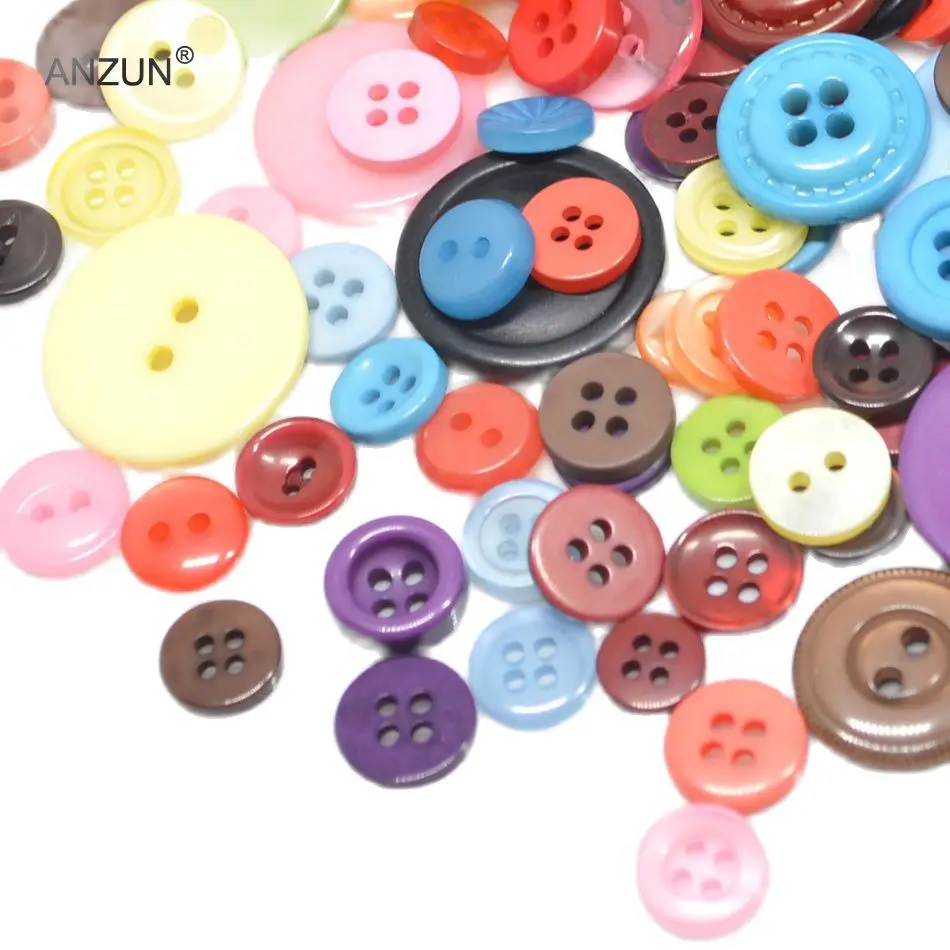 100 г Смешанные пуговицы Модные крепеж для рукоделия и магазины типа &quotсделай сам&quot Кнопка Home Decor смешанные