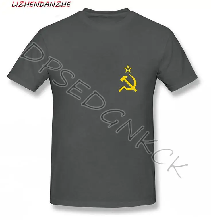 Футболка с принтом советского флага молота и серпа коммунистического коммунизма