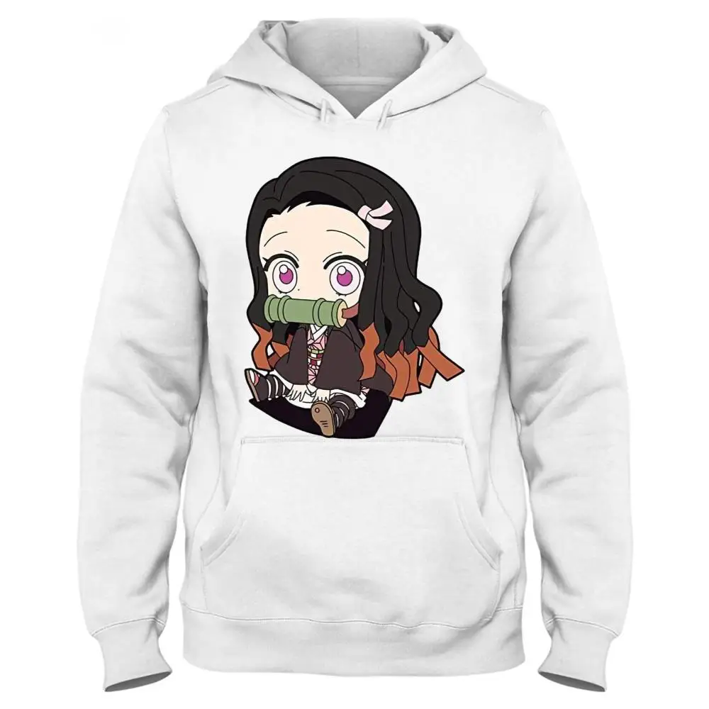 

Demon Slayer Kamado Nezuko Pattern Fashion College Hooded Sweatshirt With Pocket Hoodie Leisure Unisex Sweat Shirt