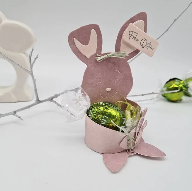 

Mmao Crafts Metal Steel Cutting Dies New Rabbit Bunny gift box Scrapbooking Paper/photo Cards Embossing Dies