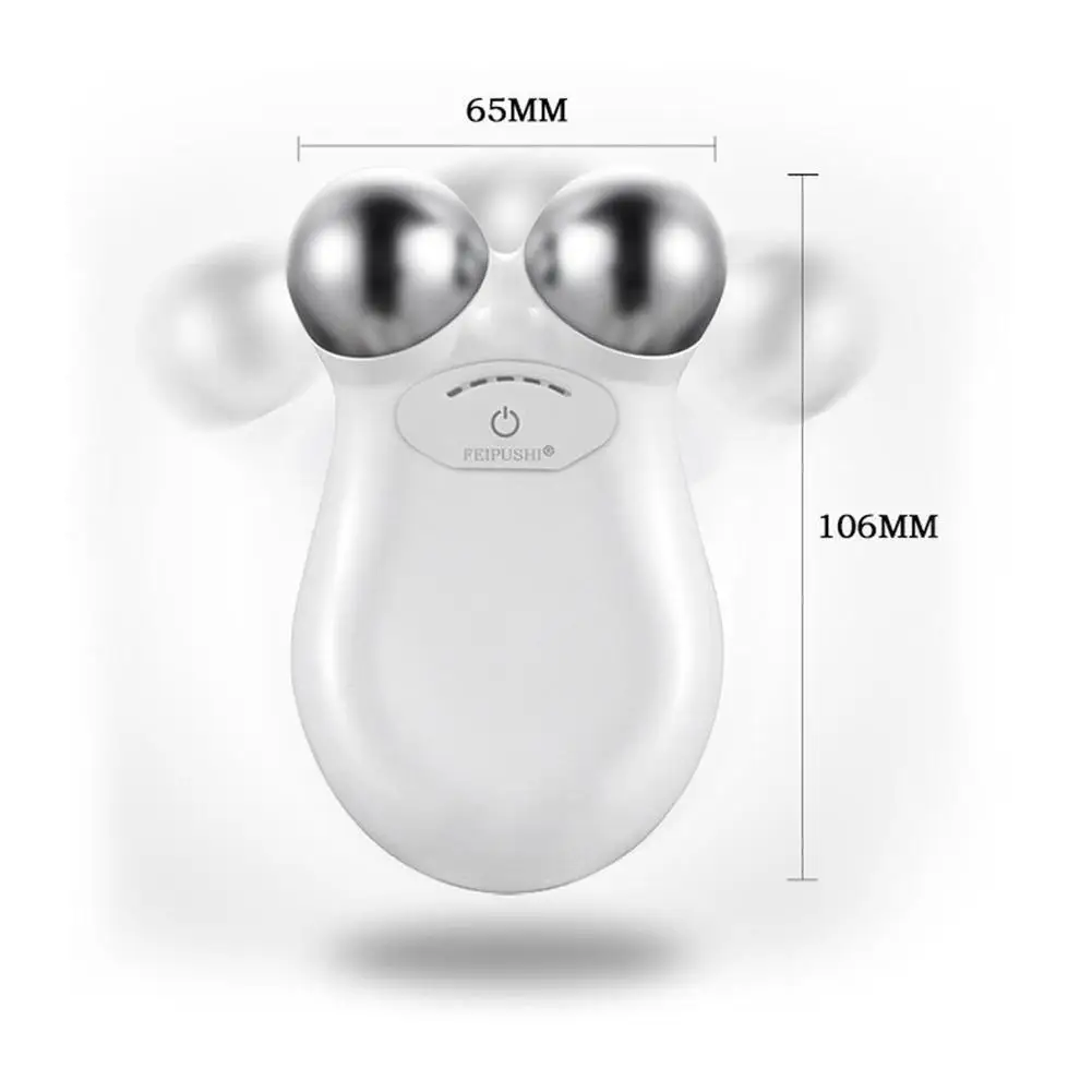 

1Pcs EMS Face Lifting Microcurrent Roller Massager Skin Wrinkle Device Face Beauty Anti Tightening 2021 Massager Slimming H6O3