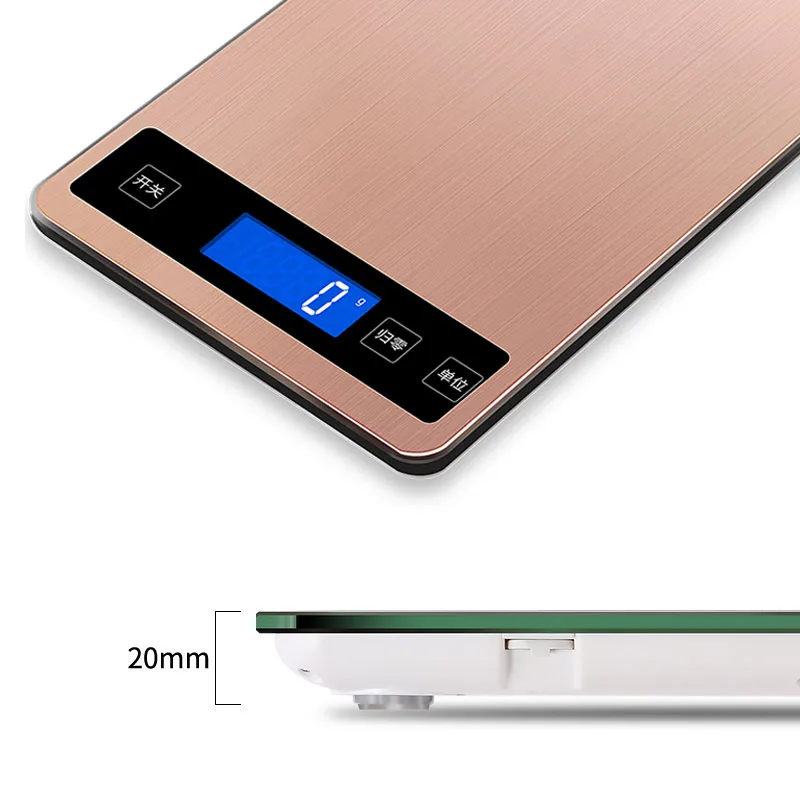 AMINNO LED электронные весы USB перезаряжаемые цифровые кухонные грамм / унция мл для