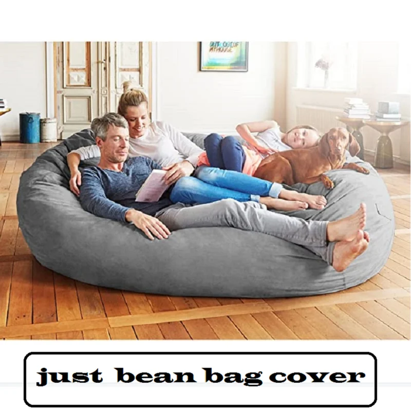 

Чехол для стула 7 футов без наполнителя, замшевая изоляционная ткань, мешок из искусственного меха, диваны для гостиной, стулья для взрослых