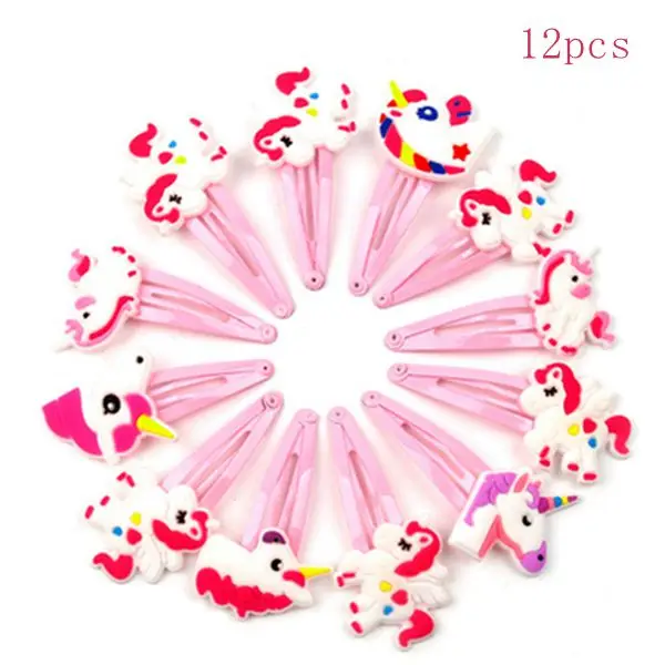 Hair clip Мой маленький пони, единорог, вечеринка на день рождения, декор для детей, единорог, вечерние украшения для мальчиков и девочек, декор для душа, вечерние принадлежности, единорог - Цвет: Hair clip