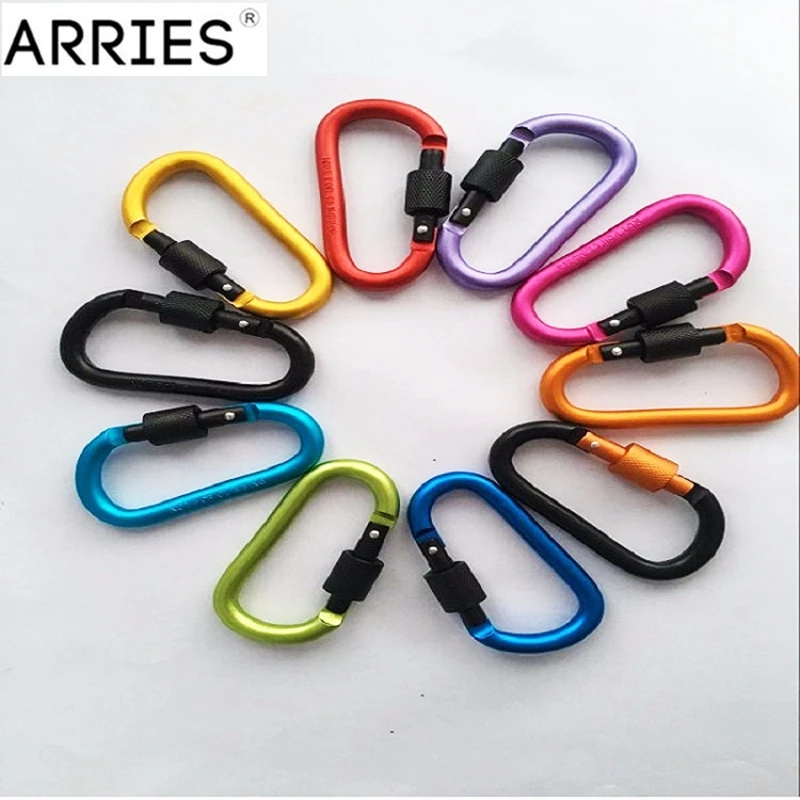 8 см карабин из алюминиевого сплава с d образным кольцом зажим для ключей