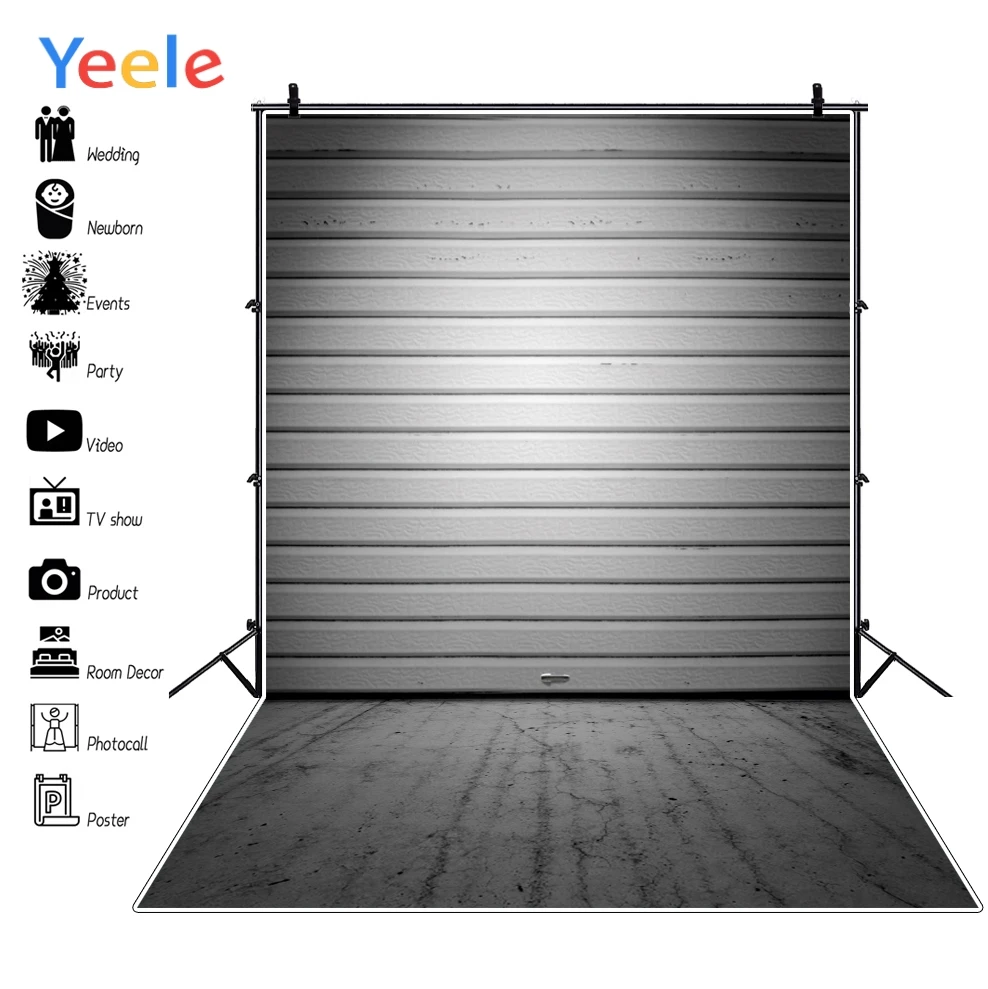 

Grey Wooden Door Planks Grunge Fade Photophone Child Baby Photography Backgrounds Custom Photographic Backdrops For Photo Studio