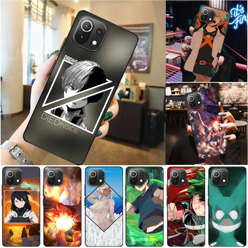 

My Hero Academia Tomura Boku Dabi Shigaraki Todoroki Shouto Bakugou Katsuki Phone Case For Xiaomi 11 Lite Pro Ultra Funda
