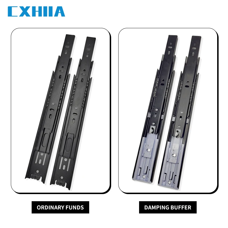 CXHIIA полные выдвижные ящики Боковое крепление 10-24 дюйма шариковый подшипник