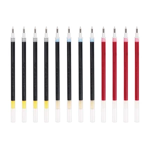 12pcs PILOT BLS-G1-5 Gel Pen Refill 0.5mm Written Width Liquid Ink for BL-G1-5 BL-G3-5 Nib Bullet Type
