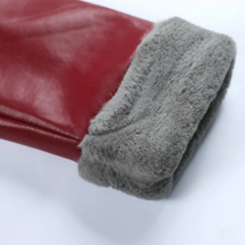 2020 зимняя кожаная куртка Женское пальто из искусственной овечьей кожи женская с