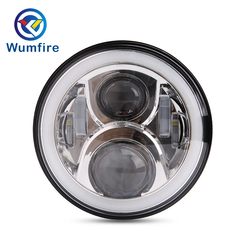 Автомобильные аксессуары круглая фара 7 дюймов проектор H4 светодиодный фары для