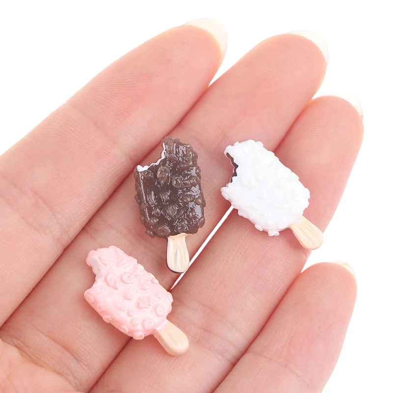 5 шт. новинка креативная Милая имитация мороженого из смолы крафтовые Хрустящие