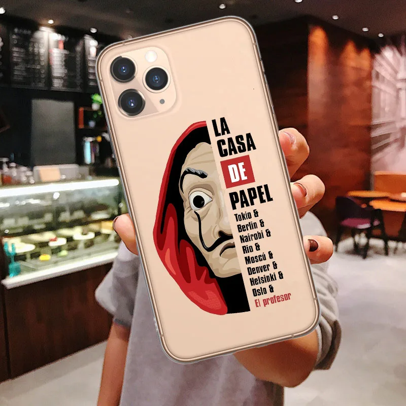 Чехол для iPhone X 10 SE 6S 6 7 8 Plus XS MAX XR Испания ТВ La Casa de papel мягкий чехол 11 Pro Max | Мобильные