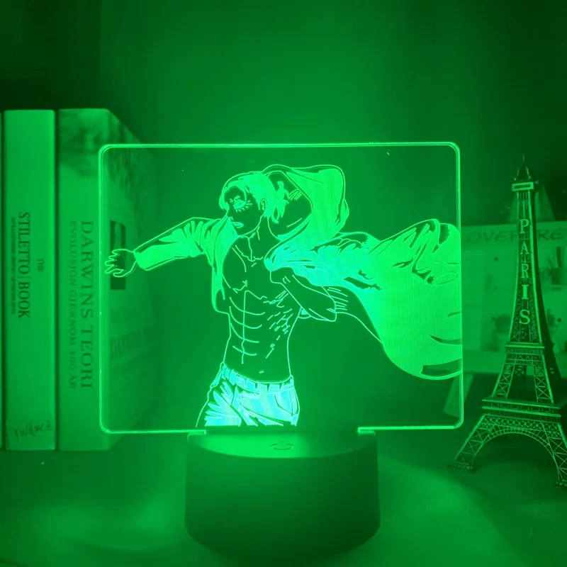 

Anime Peripherals 3d Light Attack on Titan Table Lamp for Bedroom Decor Manga Attack on Titan LED Night Light Lamp Birthday Gift