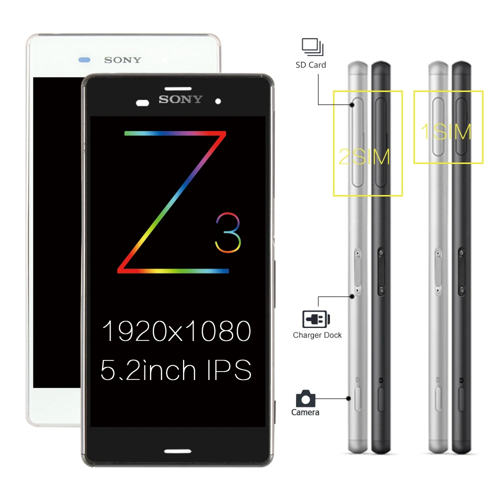 Оригинальный дисплей для SONY Xperia Z3 Compact рамка Mini D5803 D5833 сменный LCD D6603 D6633|screen for sony