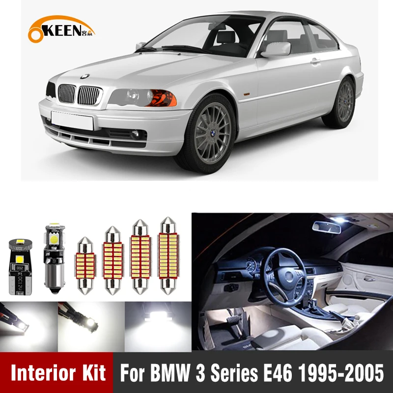 

13pcs Canbus Led Bulb Interior Lighting Light Kit For BMW 3 Series E46 Sedan Coupe 323is 325i 325xi 328i 330i 330xi 325ci 323ci