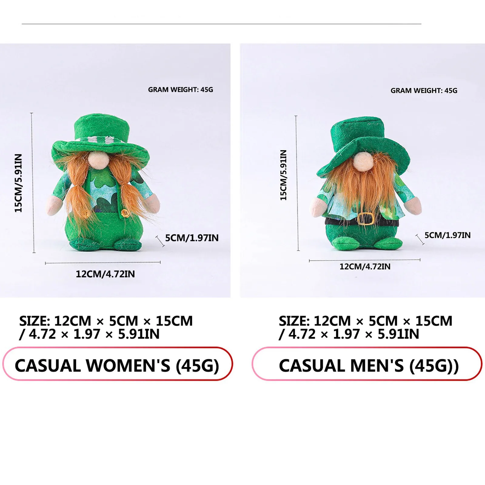 Кукла без лица на День Св. Патрика украшение для куклы Рудольфа плюшевая игрушка