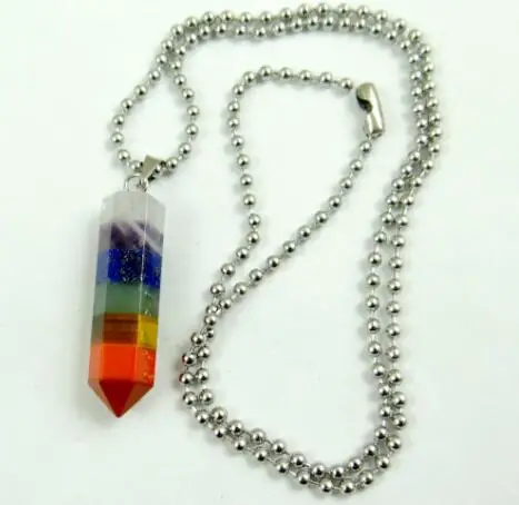 Натуральный камень 7 ЧАКРА КРИСТАЛЛ КВАРЦА бирюза lapis тигровый глаз кулон для diy