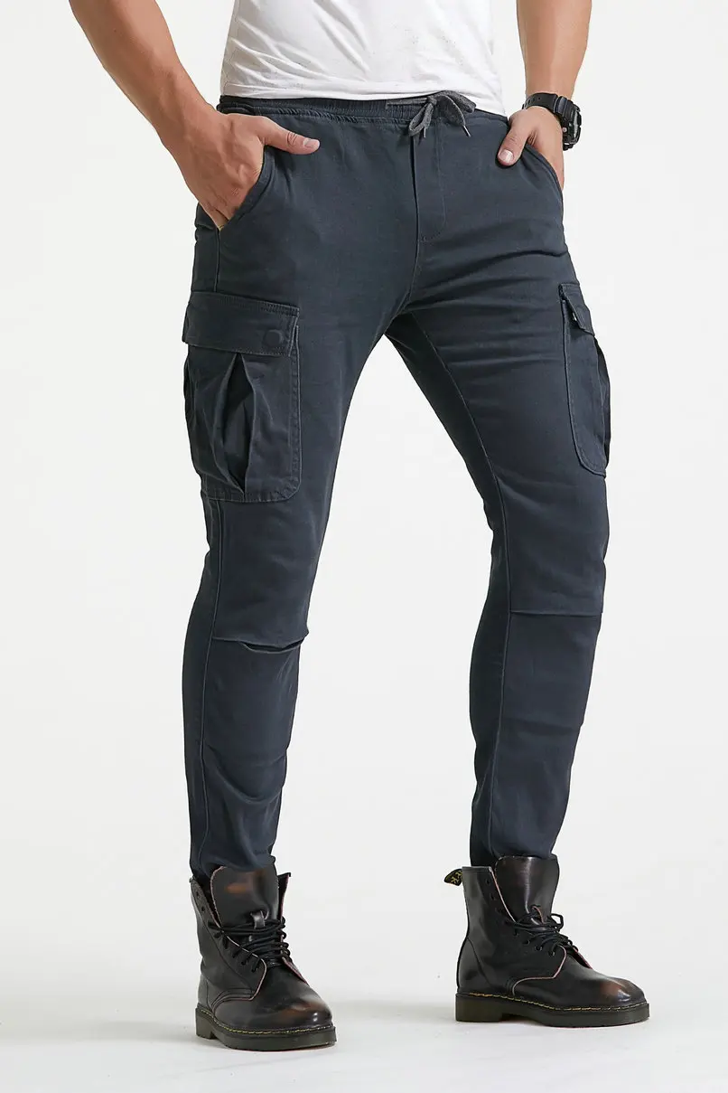 Мужские спортивные штаны для мотокросса черные облегающие брюки с защитой от