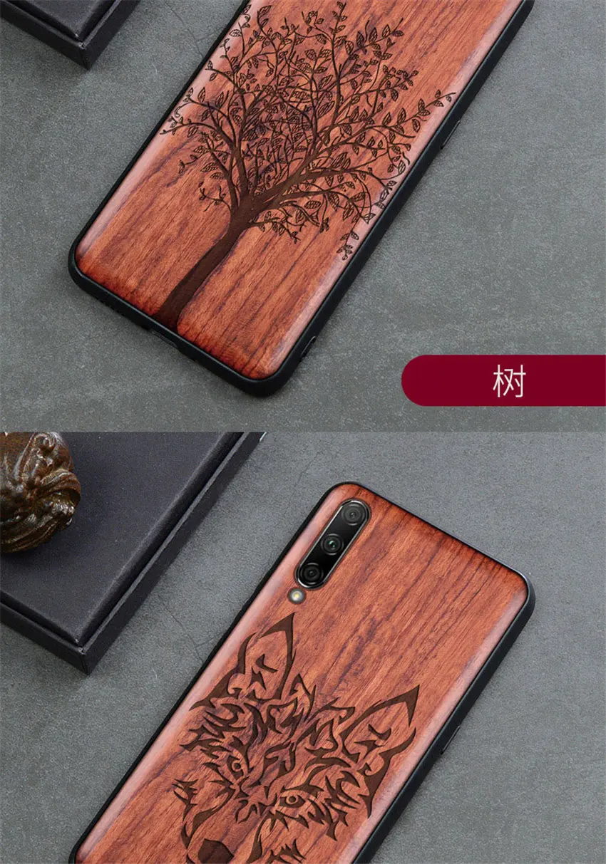 Чехол для Honor 9x, Деревянный чехол, чехол для Honor 9x Pro, розовое дерево, ТПУ, ударопрочный чехол для телефона, чехол для huawei Honor 9x