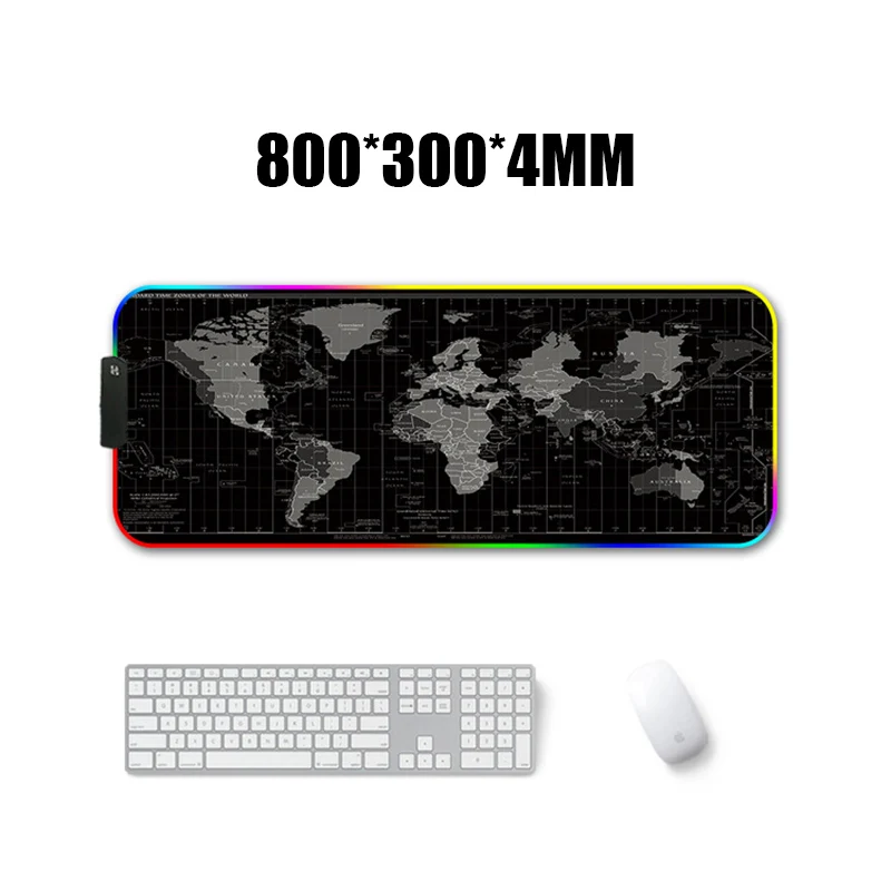 Светодиодный игровой коврик для мыши, RGB, негабаритный, светящийся, USB, светодиодный, с расширенной подсветкой, клавиатура, не скользит, одеяло, коврик для DOTA PUBG - Цвет: Color 9