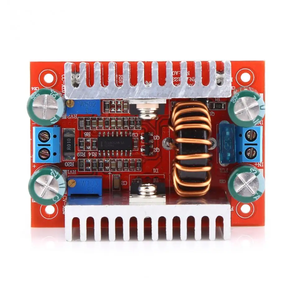 400 Вт DC-DC Step-up Boost Converter DC8.5V-50V To DC10V-60V Module постоянного тока блок питания