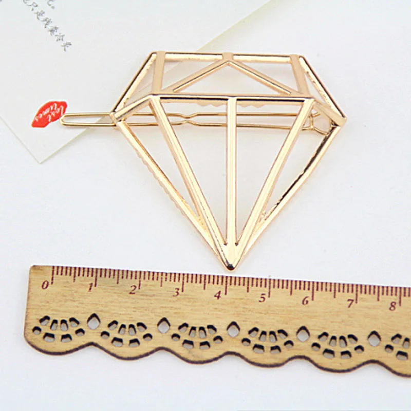 1 шт. новые женские заколки для волос полые из сплава с бриллиантами украшения