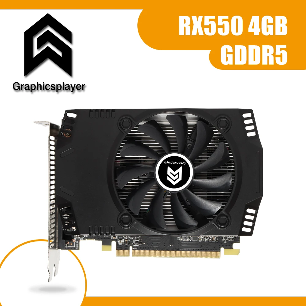 Видеокарта RX550 4 Гб 128 бит видеокарта для AMD ATI настольные компьютерные игры -