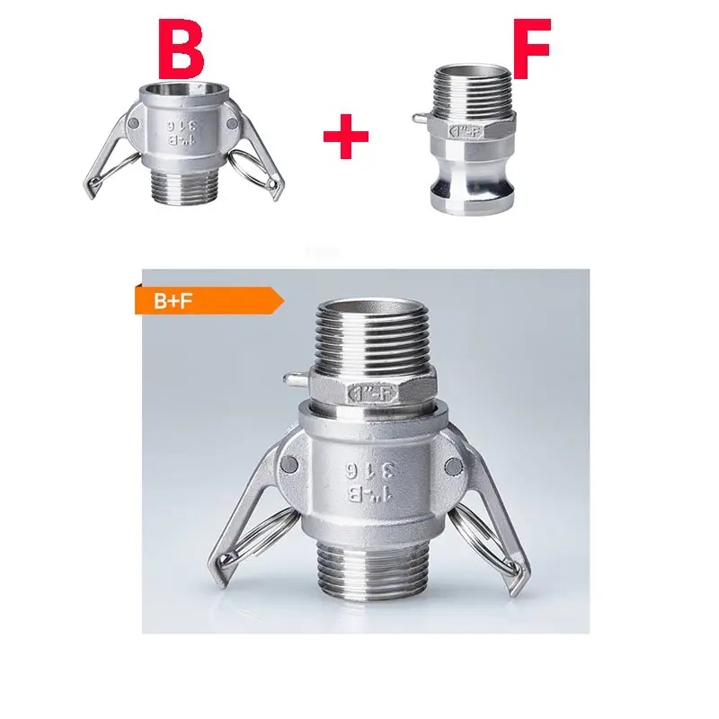 

1 шт. 1/2 "-4" Camlock быстрое соединение трубы разъем a + D Тип/B + F Тип Camlock фитинги Homebrew MPT FPT Barb адаптер