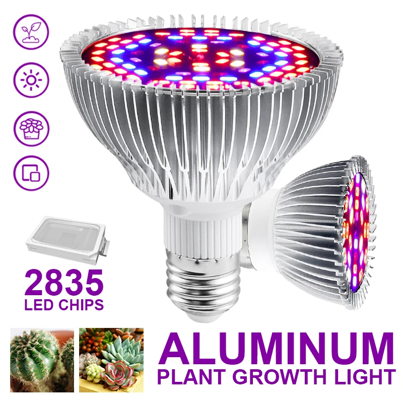 

plant planting flowers and seedli LED plant growth light is suitable for indoor E27 full-spectrum plant light 40/78/120/150 hyd
