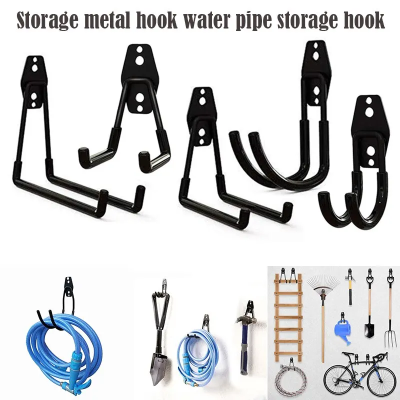 Heavy Duty Metal Hook Garage Storage Wall Mount Bicycle Hanger Hooks Ladders Garden Tool Anti-slip Organizer | Дом и сад
