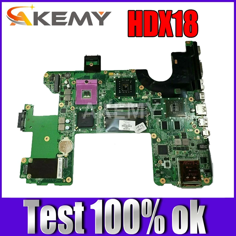 Akemy 519592 001 для ноутбука HP Pavilion HDX 18 HDX18 Материнская плата DAUT7GMB8B0 PM45 DDR3 9600M