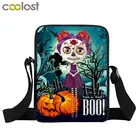 Сумка-мессенджер Happy Halloween, женская сумка через плечо с тыквой, маленькая сумочка на плечо, женская сумка для книг
