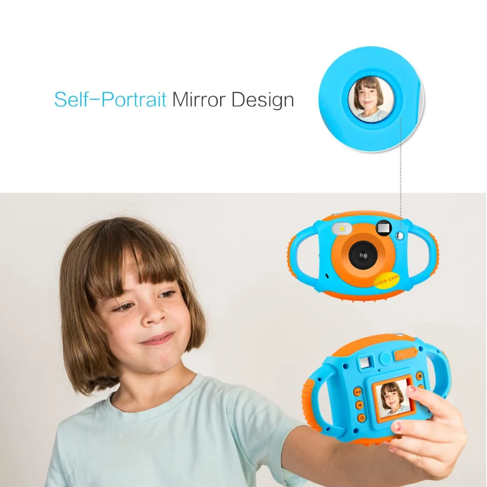 

Mini Kids Digital Camera 1.5 Inch LCD Display Waterproof Lithium Battery Birthday Festival Gift for Children Boys Girls