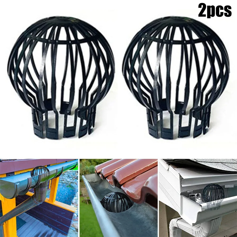 

2pcs Gutter Guard Downspouts Filter Strainer Gutter Preventing Leaf Debris Branches Roof Moss From Clogging The Pipes