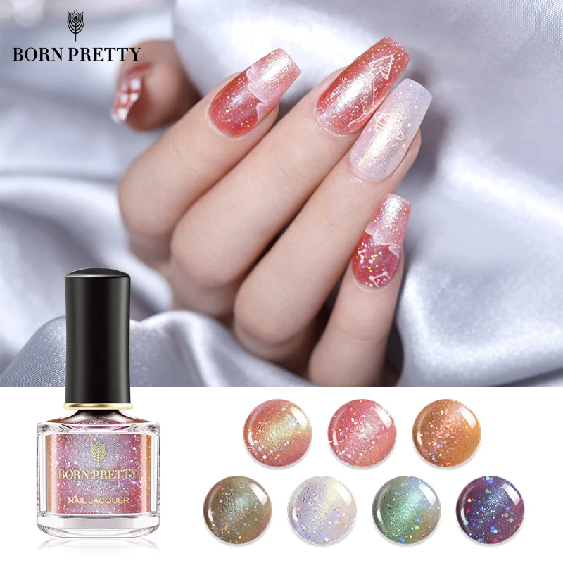 Born pretty, хамелеон лак для ногтей 6 мл блеск голографический лазер лак для ногтей маникюр DIY Дизайн украшения
