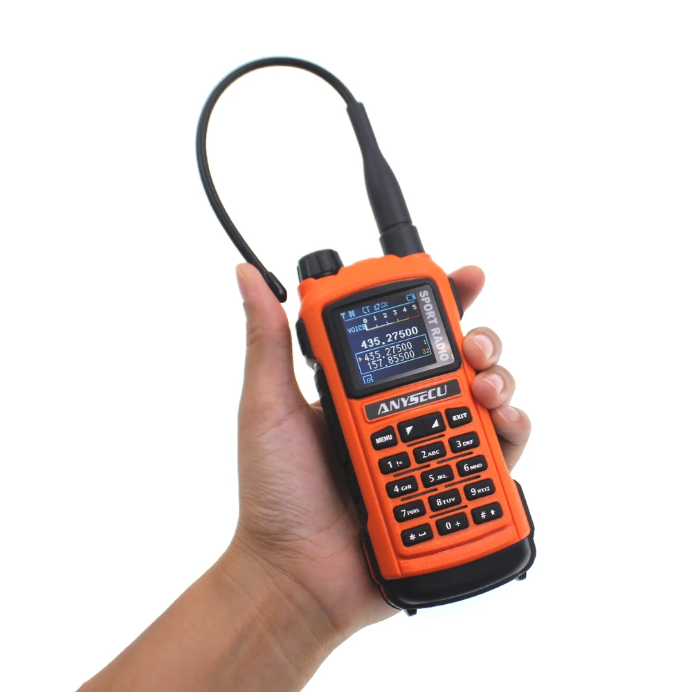 Anysecu AC 580 Bluetooth совместимая рация профессиональная спортивная радио VHF136 174MHz UHF 400