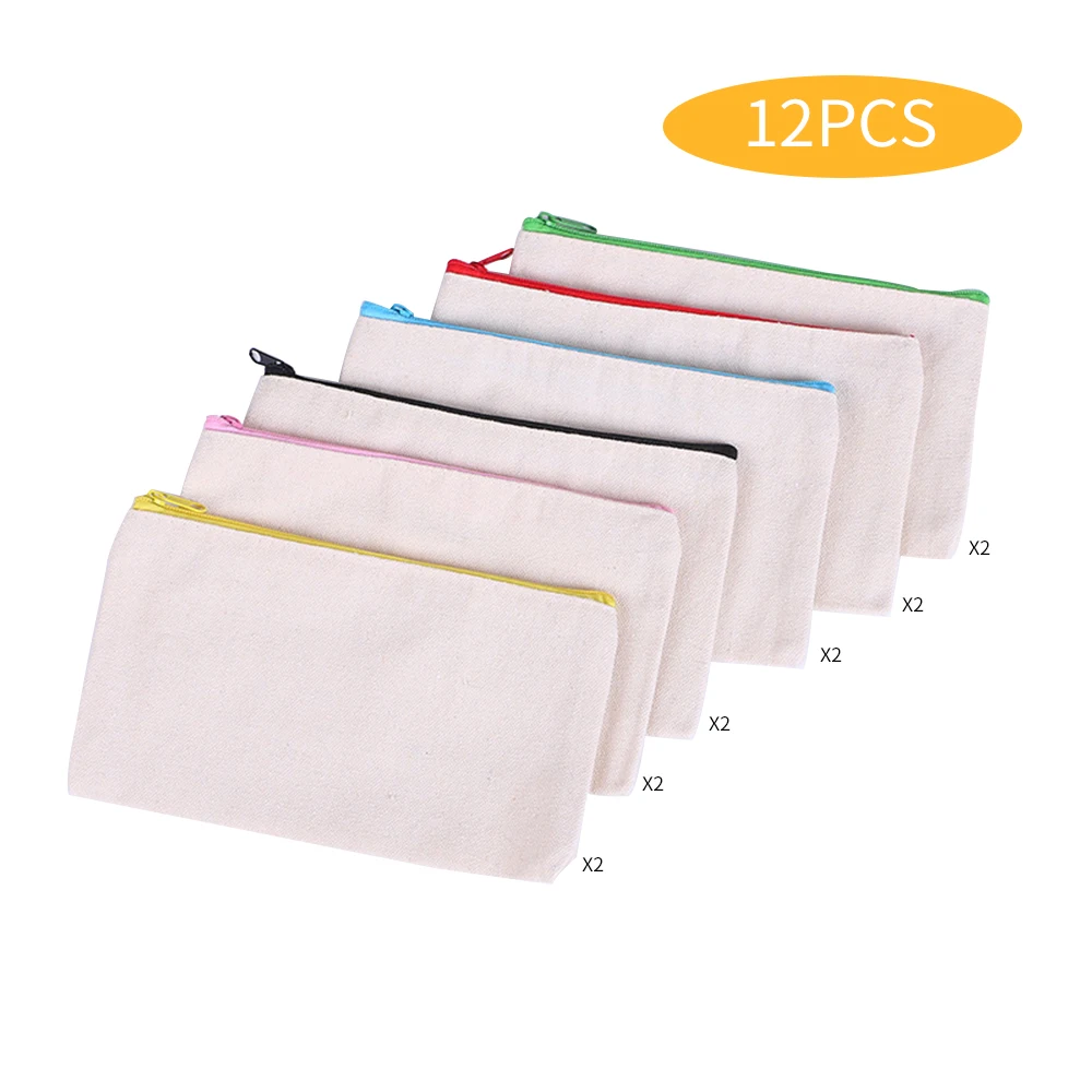 

Новый холщовый чехол для карандашей, канцелярская сумка, школьный чехол для карандашей, сумка для хранения, сумка для хранения макияжа, холщ...