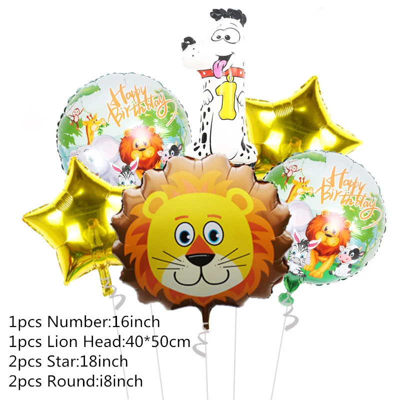 С изображением животных из джунглей коровы льва зебр слонов принтом обезьяна