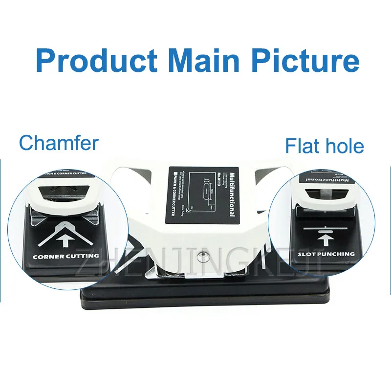 

Card Puncher PVC Punching Machine Round R5 Flat Hole 3*13MM Dual-purpose Chamfer Plastic Card Punching Equipment Tools Tool