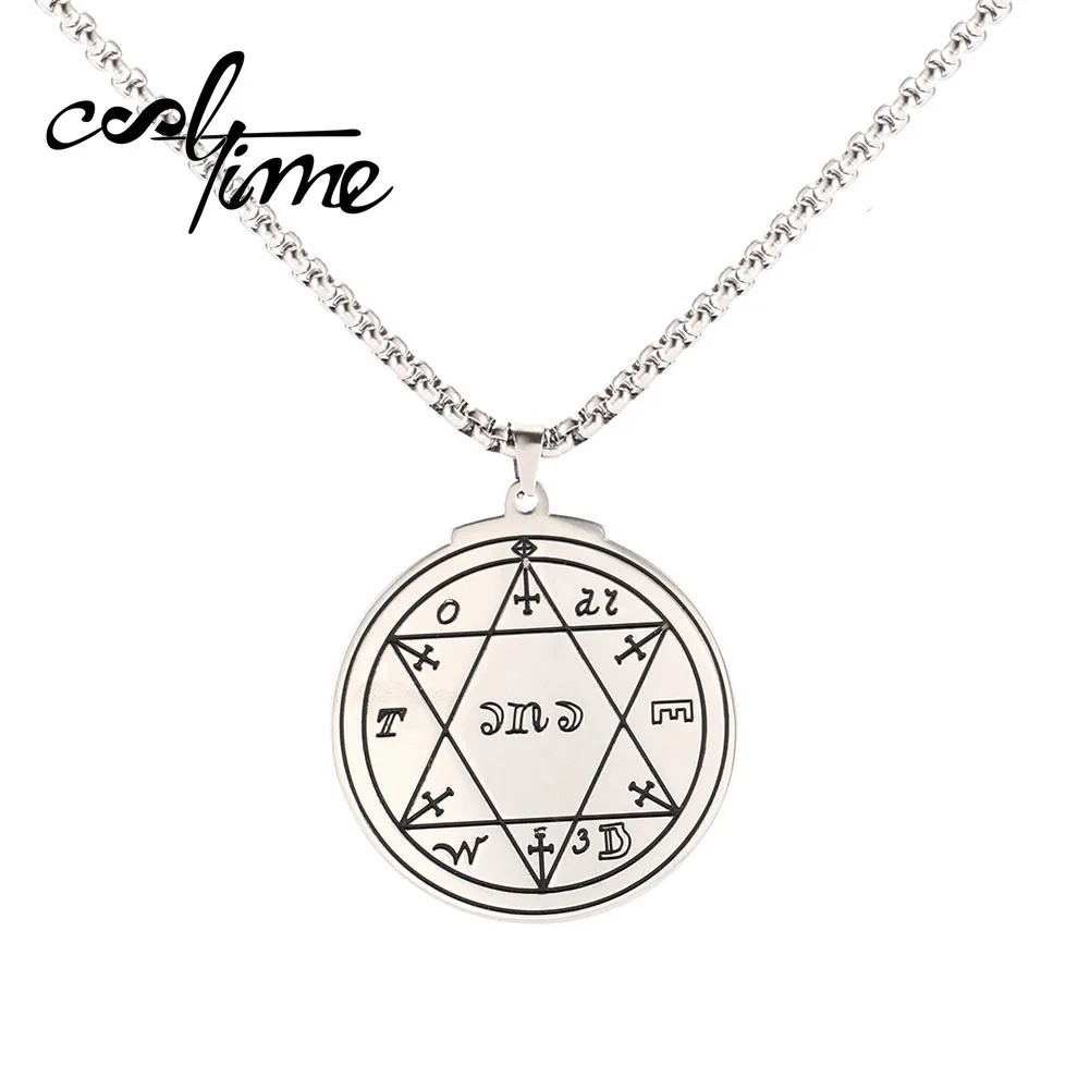 Ожерелье COOLTIME из нержавеющей стали цепочка с кулоном Соломона планеты волшебное