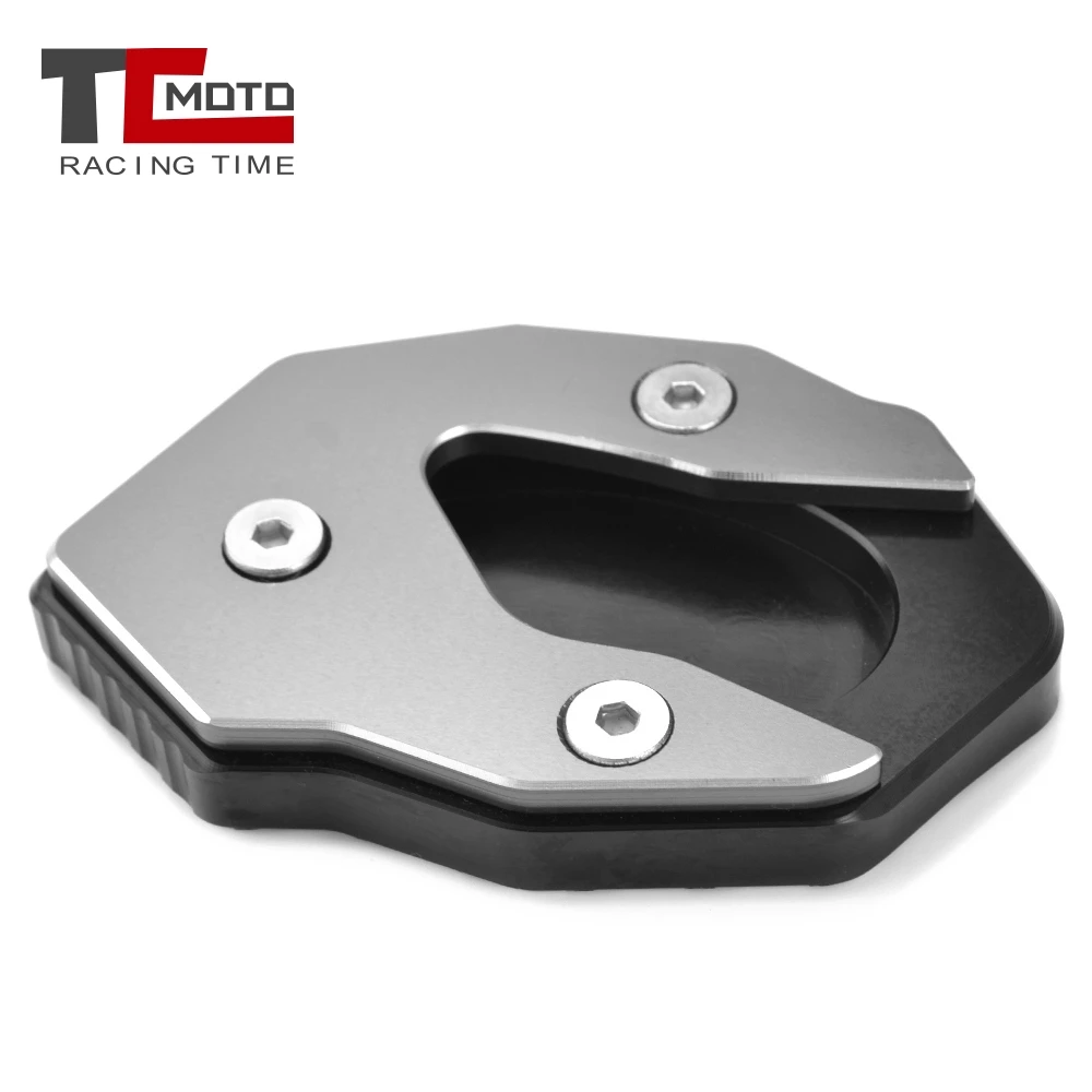 

CNC Kickstand Foot Side Stand Extension Pad Support Plate Enlarge For KAWASAKI VERSYS300 VERSYS X300 VersysX250 Versys 300