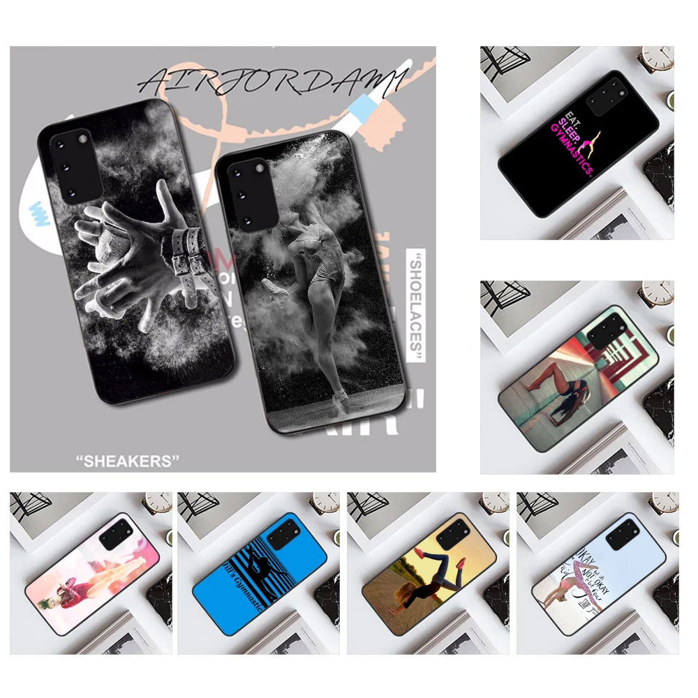 

NBDRUICAI Sports gymnastics Soft Silicone TPU Phone Cover for Samsung S20 plus ultra S6 S7 edge S8 S9 plus S10 5G